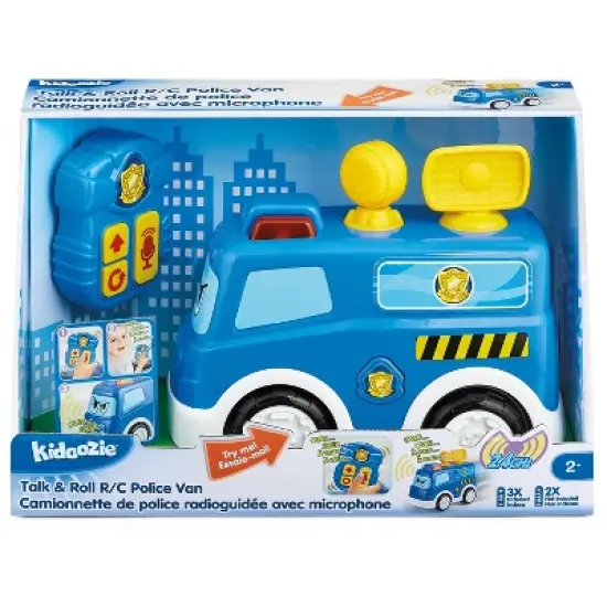 Kidoozie Talk & Roll R/C Police Van, Remote Control Toy Vehicle with Lights and Sounds for Toddlers 2 years and older image {3}