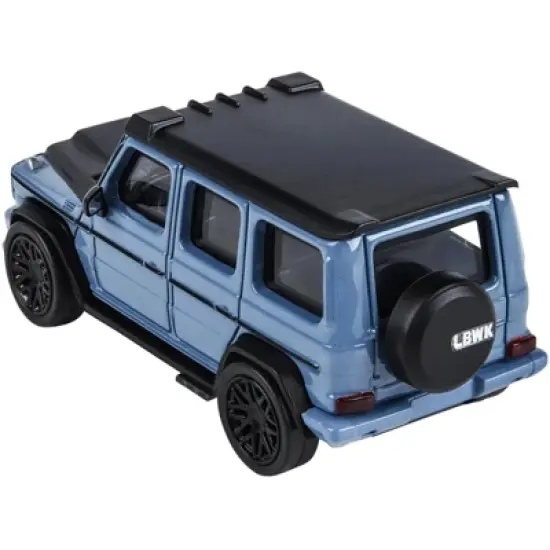 Mercedes-AMG G 63 LBWK China Blue and Matt Black "LB Performance" 1/64 Diecast Model Car by Paragon image {1}