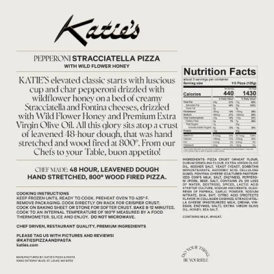 Katie's Pepperoni Frozen Pizza - 13.61oz image {5}