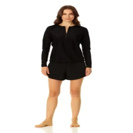 CopperControl by Coppersuit - Women's Long Sleeve Rashguard Swimsuit Top image {3}