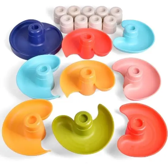 Fun Little Toys 9-Tier Ball Drop Tower, Development Educational Activities Toy Birthday Gift image {3}