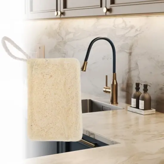 Unique Bargains Durable Kitchen Sponge Yellow 2 Pcs image {3}