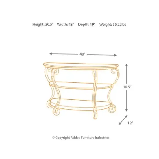 Console Table Brown - Signature Design by Ashley image {10}