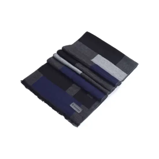 Mio Marino | Men's Cashmere Feel, 100% Cotton Fashion Winter Scarf image {5}