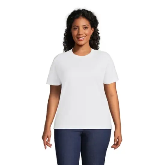Lands' End Women's Short Sleeve Super T Crew Neck T-shirt image {7}