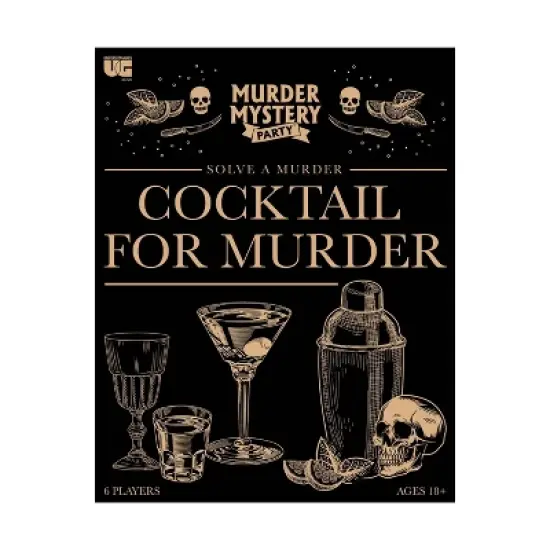 University Games Murder Mystery Party - Cocktail for Murder Board Game image {1}