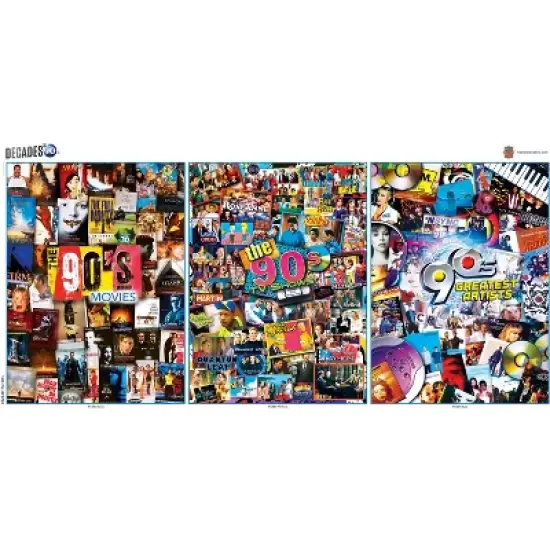 MasterPieces Puzzle Bundle - The 90's 3-Pack 500 Piece Jigsaw Puzzles image {7}