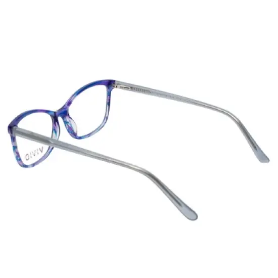 Vivid Designer Blue Light Blocking Reading Eyeglasses 893 Marble Blue 52 mm image {3}