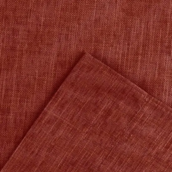 Ellis Lisa Solid Color Poly Cotton Durable Duck Fabric Non Skid Chair Pad Adding Comfort and Style to Dining Chairs, Red image {3}