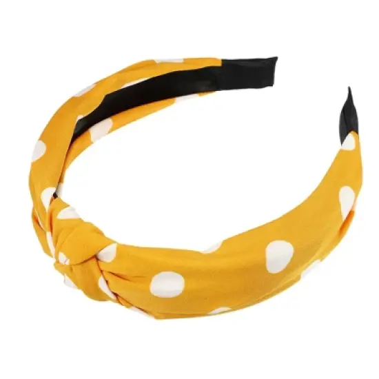 Unique Bargains Women's Polka Dot Knotted Headband 1 Pc image {7}