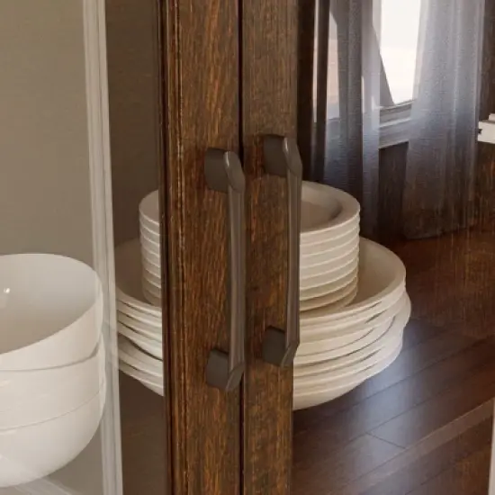 Famapy Modern Kitchen Hutch with Glass Doors,Multi-Drawer Kitchen Organizer,Kitchen Pantry with Storage,Easy Assembly,Perfect for Any Kitchen Layout image {4}