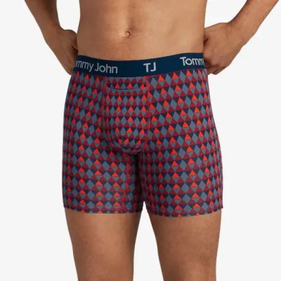 TJ | Tommy John&trade; Men's 6" Boxer Briefs 2pk - Navy Blue/Green image {3}