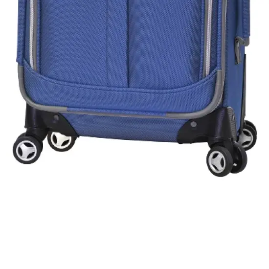 Olympia USA Tuscany Expandable Softside Checked Spinner Suitcase image {5}