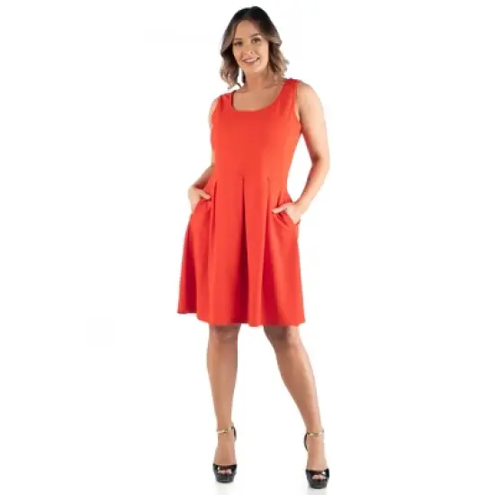Sleeveless Pocket Plus Size Dress image {7}