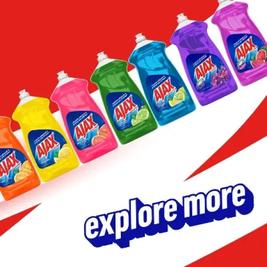 Ajax Ultra Lemon Super Degreaser Dishwashing Liquid Dish Soap image {9}