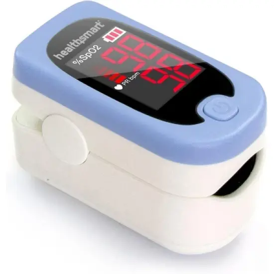 HealthSmart Pulse Oximeter for Fingertip, Displays Blood Oxygen Saturation Content, FSA HSA Eligible, Pulse Rate and Pulse Bar with LED Display, image {4}