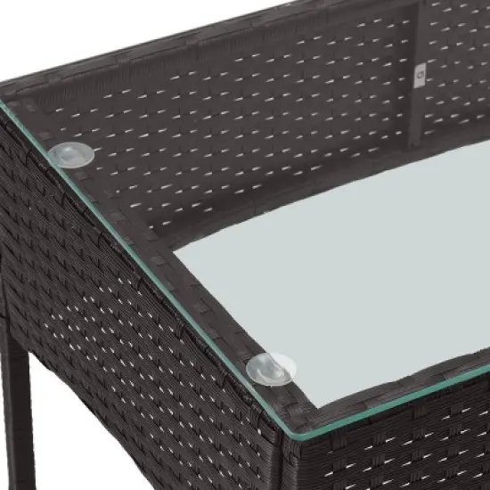 Pure Garden 4pc Outdoor Patio Rattan Furniture Set image {8}