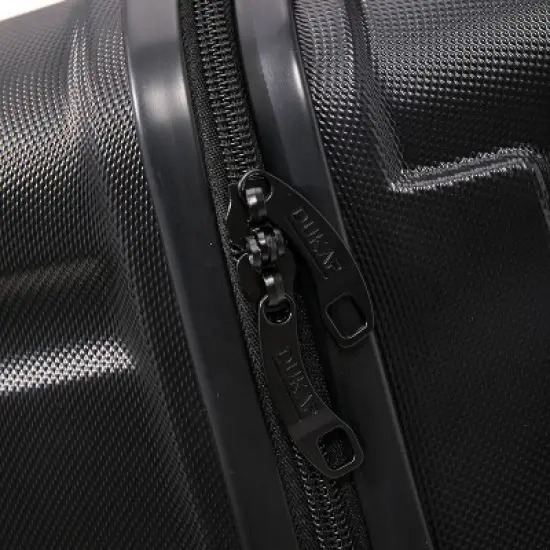 DUKAP Sense Lightweight Hardside Large Checked Spinner Suitcase - Black image {12}