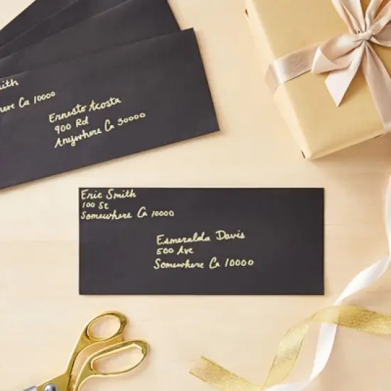 Juvale 100-Pack #10 Business Envelopes with Gummed Seal for Invitations, Mailing Letters, Notes, and Photos image {3}