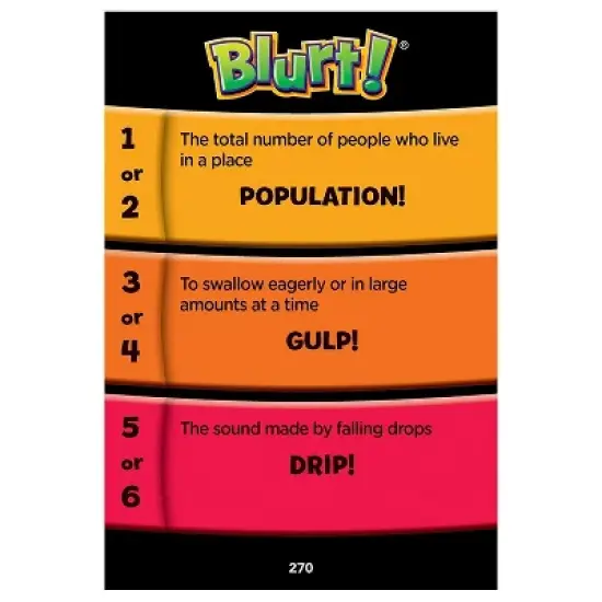 Educational Insights Blurt! Board Game for 3-12 Players, Family Game Night, Ages 7+ image {5}