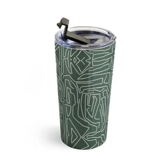 Marta Barragan Camarasa Abstract pattern linear stroke Travel Mug 20 oz Stainless Steel Travel Mug - Deny Designs image {2}