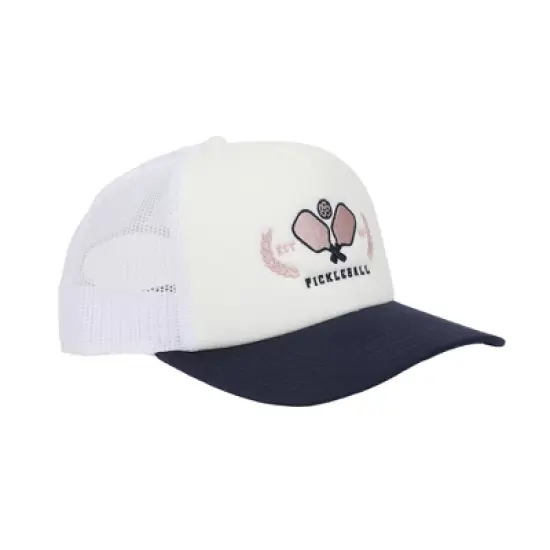 Pickleball Paddles White Foam Trucker Hat image {2}