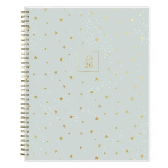 Blue Sky Rachel Parcell 2025-2026 Weekly/Monthly Wirebound Planner 8.5"x11" Clear Cover Cosmic Sea Mist image {13}