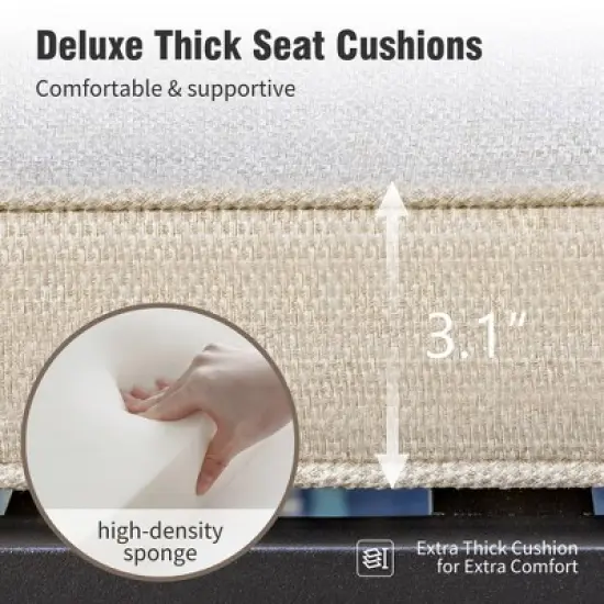 Captiva Designs 7pc Outdoor Dining Rectangular Slat-top Steel Table with Umbrella Hole & Beige Rattan Fixed Chairs image {9}