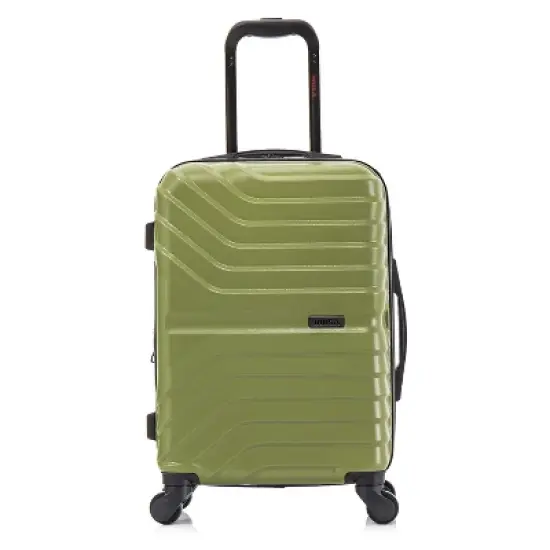 InUSA Aurum Lightweight Hardside Carry On Spinner Suitcase - Green image {17}