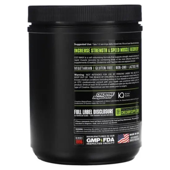 NutraBio CGT MAX, Tropical Fruit Punch, 1.1 lb (491 g) image {2}