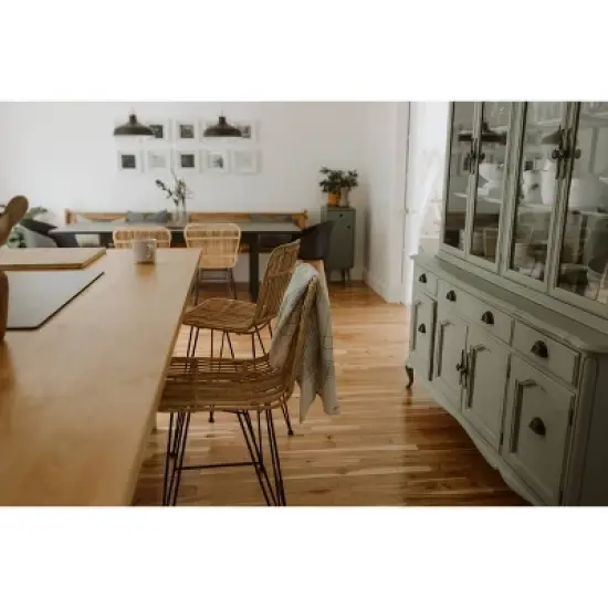 2pk Stool Balka Rattan Counter Height Barstool Rattan/Black - South Shore image {6}