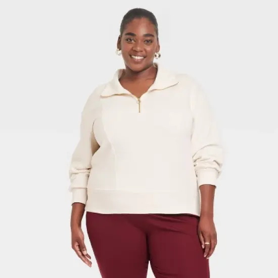 Women's Quarter Zip Sweatshirt - A New Day&trade; image {6}