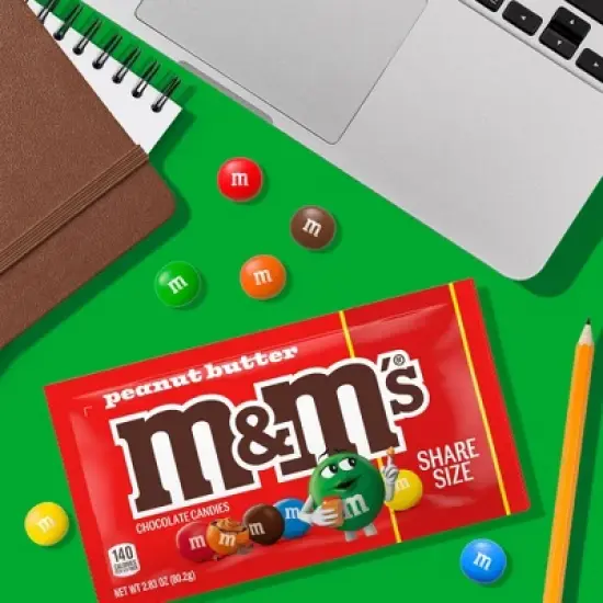 M&M's Peanut Butter Share Size Chocolate Candy - 2.83oz image {4}