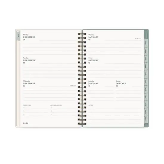 Morris & Co. by Blue Sky 2026 5"x8" Weekly/Monthly Wirebound Planner Printed Strawberry Thief image {4}