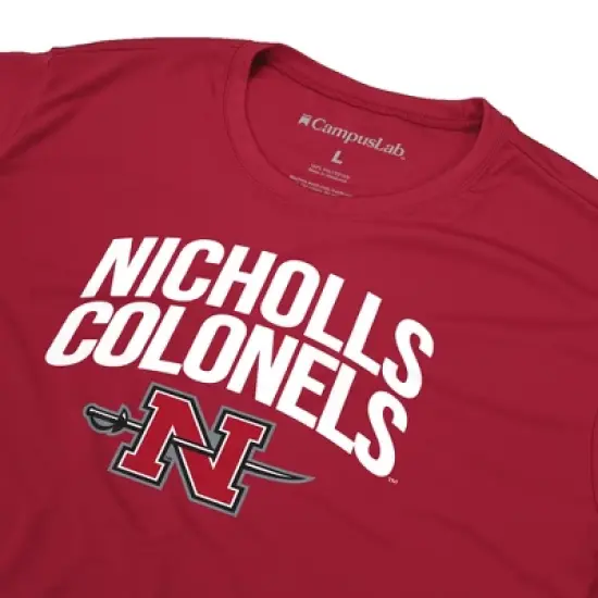 Men's Campus Lab Nicholls State University Men's Sport Active T-Shirt Primary Logo image {4}