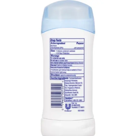 Dove Invisible Solid Antiperspirant Deodorant Stick Powder,, 2.6 oz image {3}