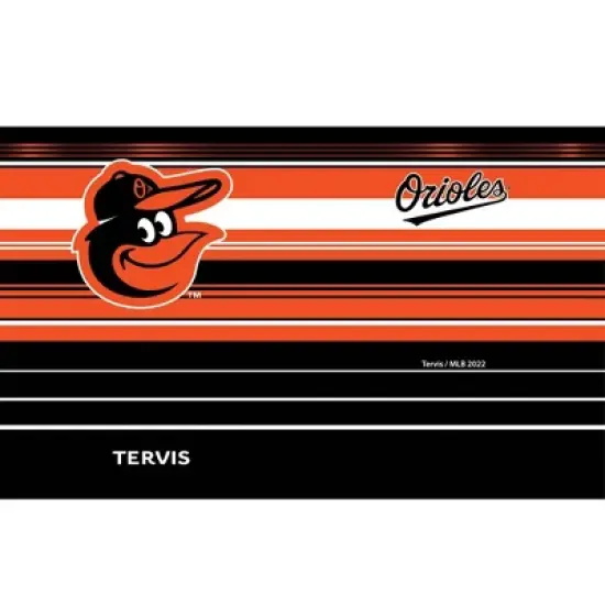 MLB Baltimore Orioles 20oz Hype Stripes Stainless Steel Tumbler image {1}