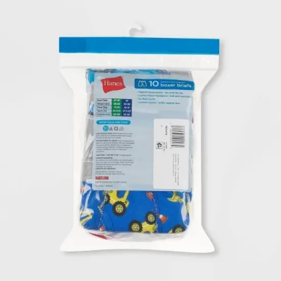 Hanes Toddler Boys' 10pk Boxer Briefs - Colors May Vary image {2}