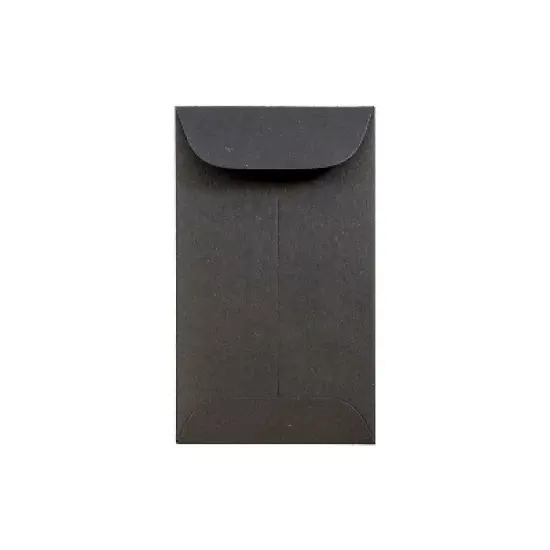 JAM Paper #3 Coin Business Envelopes 2.5 x 4.25 Black 25/Pack (356730544) image {4}