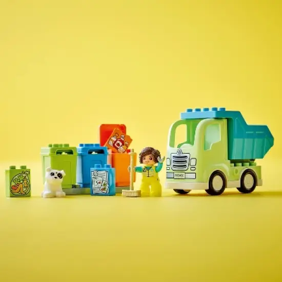 LEGO DUPLO Town Recycling Truck Toddler Building Toy Set 10987 image {3}