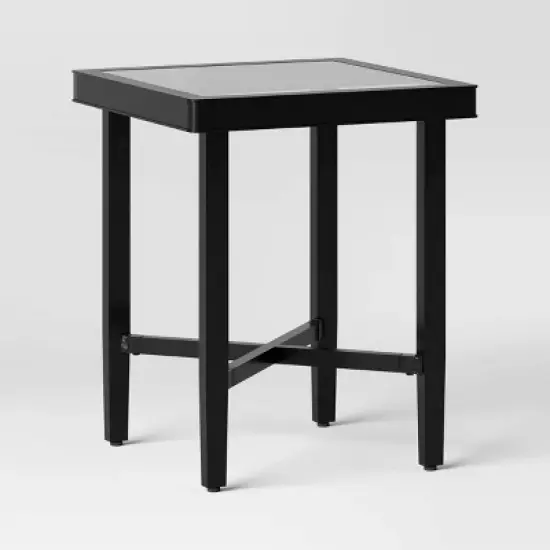 Searsburg 3pc Aluminum Patio Chat Set - Black - Threshold&trade; image {7}