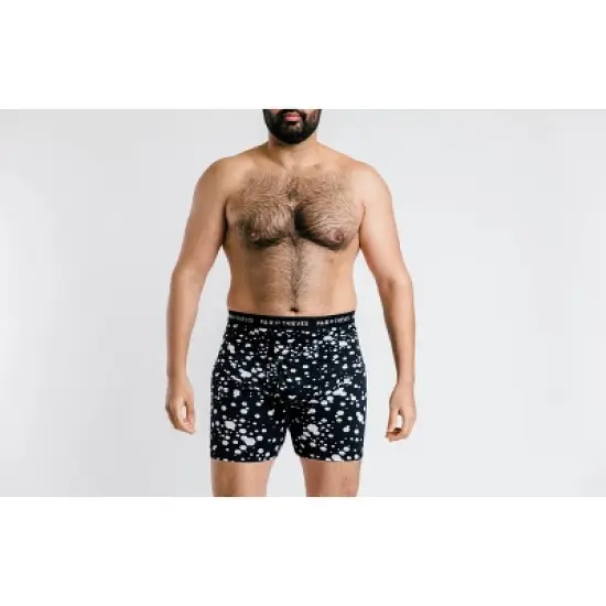 Pair of Thieves Men's Super Fit Long Leg Boxer Briefs 2pk - Black/White L image {3}