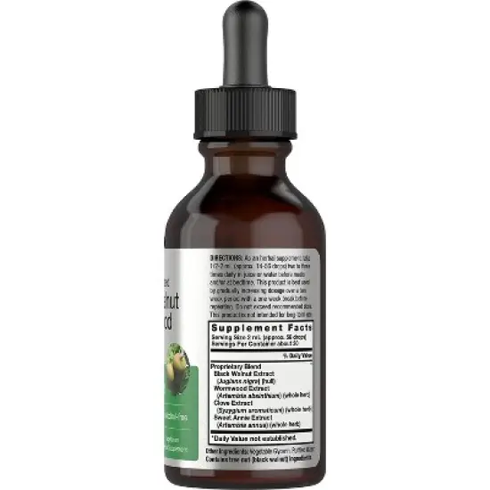 Horbaach Black Walnut Wormwood Liquid Extract | 2 fl oz image {1}