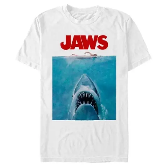 Men's Jaws Oversized Movie Poster T-Shirt image {4}
