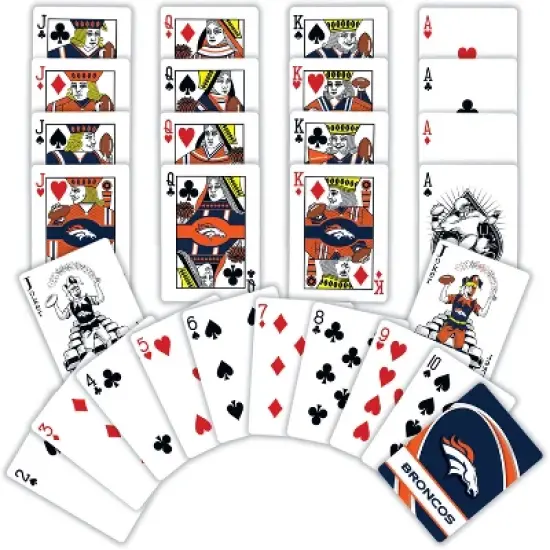 MasterPieces Officially Licensed NFL Denver Broncos Playing Cards - 54 Card Deck for Adults image {2}