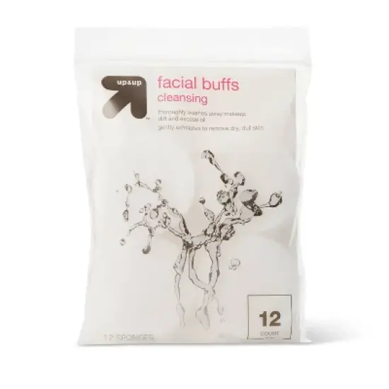 Facial Buff Sponges - 12ct - White - up&up&trade; image {3}