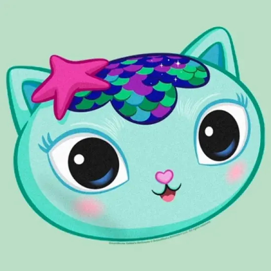 Girl's Gabby's Dollhouse Mercat Big Face T-Shirt image {1}