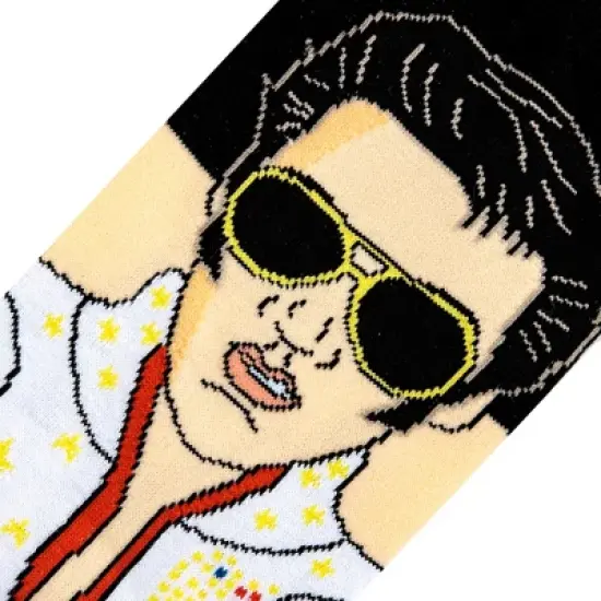 Odd Sox, Elvis Presley, The King of Rock N Roll Men's Socks, Fun Collector Gifts image {2}