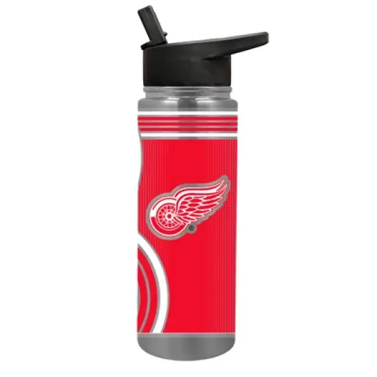 NHL Detroit Red Wings 24oz Thirst Hydration Water Bottle image {1}