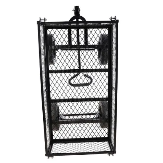 YONWAY Heavy Duty 660 Lbs Capacity Mesh Steel Garden Cart Folding Utility Wagon with Removable Sides10 inch Tire image {8}